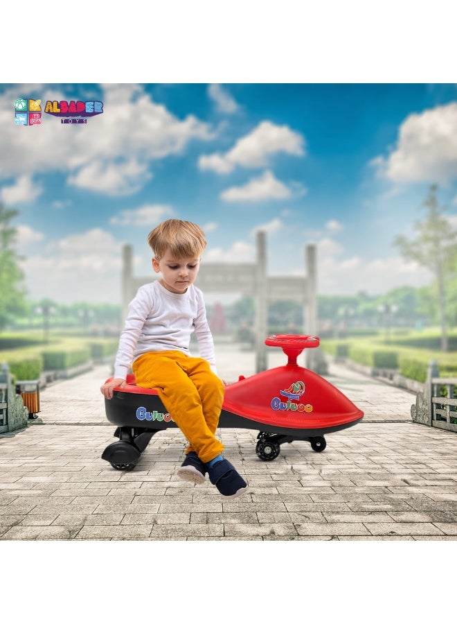 AL BADER Magic Swing Cars for Kids, Twister Magic Ride on Kids Car with LED Wheels, Kids Push Ride on Car With Lighted Seat, Strongest and Smoothest Twister Magic Ride Car for Kids With Music, Red - Image 5